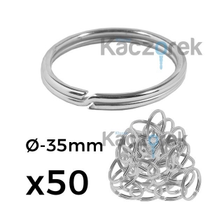 Kółka do kluczy 004 - zwykłe - 50 sztuk
